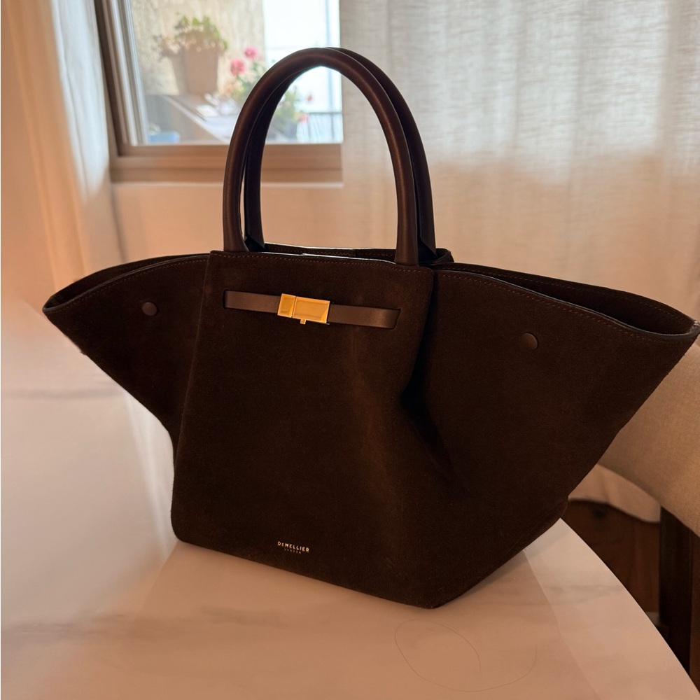 Demillier New York Midi in Brown Suede - Picture 2 of 2